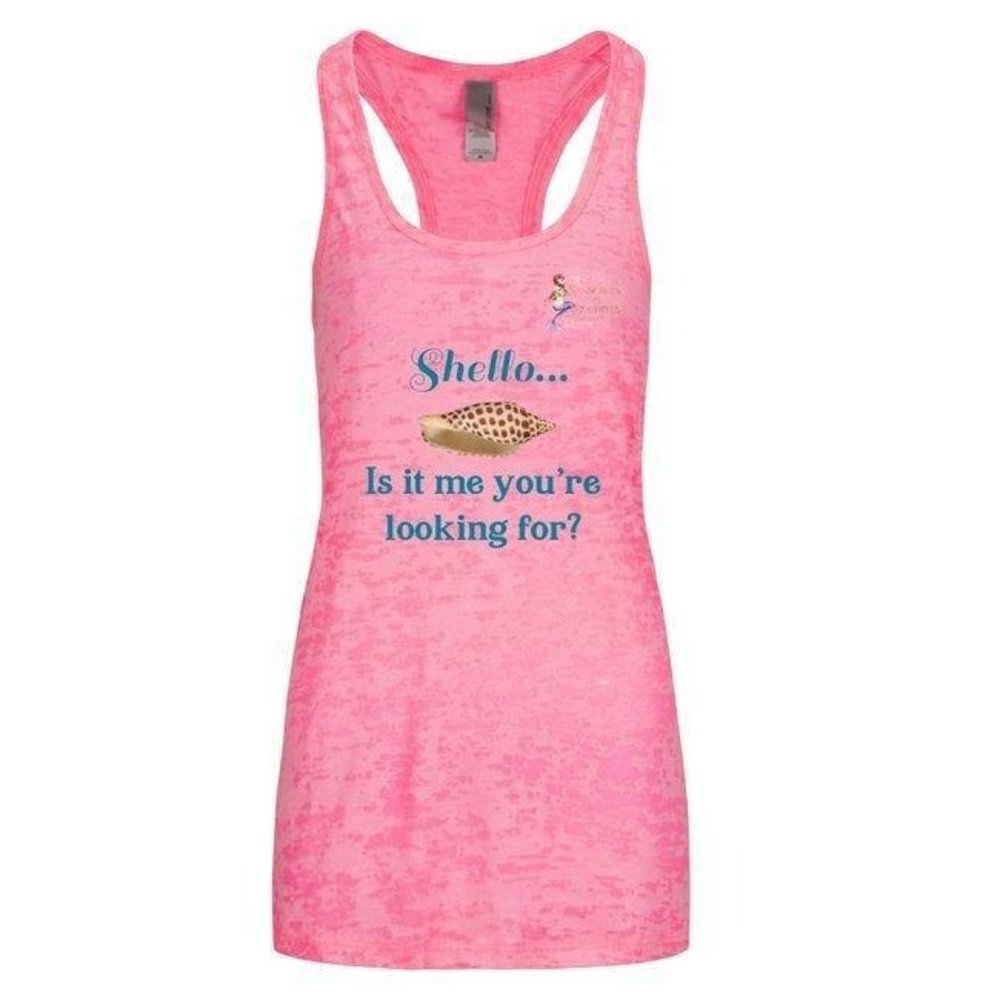 Pink RARE Junonia Seashell Tank Top "Shello"